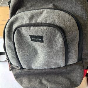 Quiksilver Special Multi Pocket Schoolie Backpack in Heather Gey